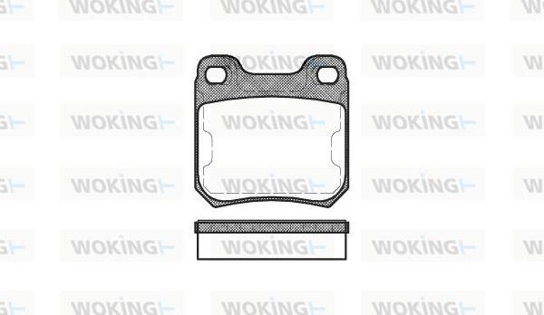 Woking P3393.50 - Гальмівні колодки, дискові гальма avtolavka.club