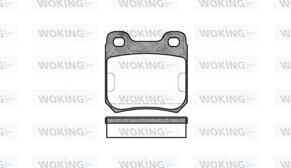 Woking P3393.10 - Гальмівні колодки, дискові гальма avtolavka.club