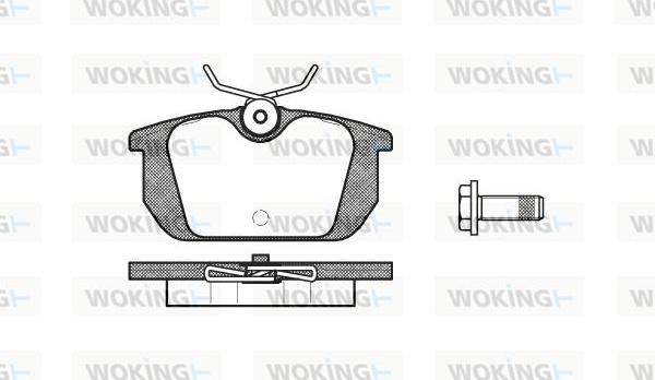 Woking P3313.00 - Гальмівні колодки, дискові гальма avtolavka.club