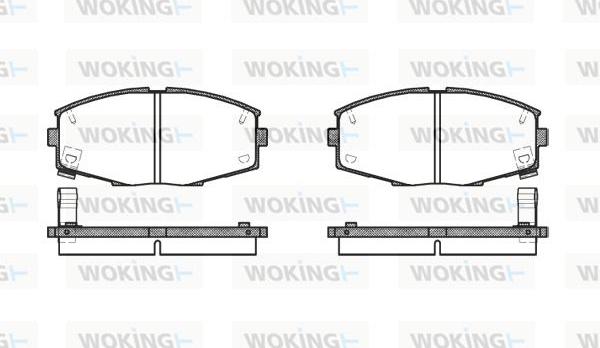 Woking P3253.04 - Гальмівні колодки, дискові гальма avtolavka.club