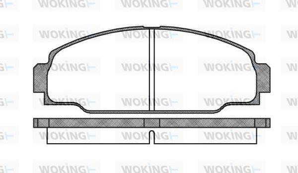 Woking P3743.00 - Гальмівні колодки, дискові гальма avtolavka.club