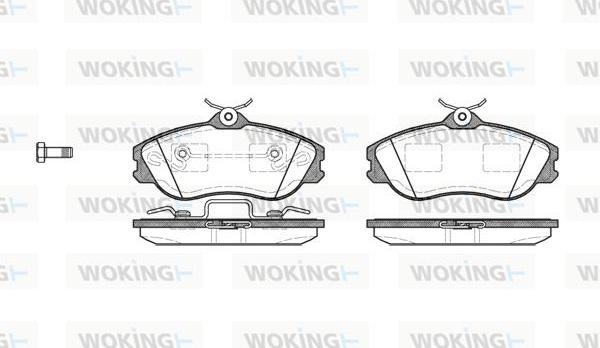 Woking P3763.20 - Гальмівні колодки, дискові гальма avtolavka.club