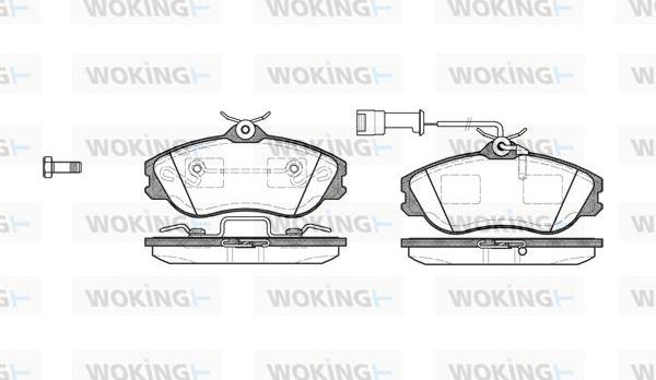 Woking P3763.22 - Гальмівні колодки, дискові гальма avtolavka.club