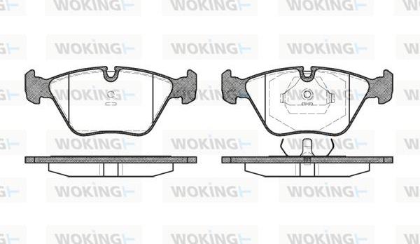 Woking P3703.40 - Гальмівні колодки, дискові гальма avtolavka.club