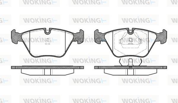 Woking P3703.00 - Гальмівні колодки, дискові гальма avtolavka.club