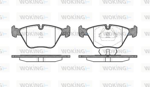 Woking P3703.10 - Гальмівні колодки, дискові гальма avtolavka.club