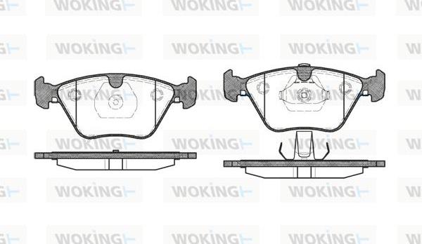 Woking P3703.13 - Гальмівні колодки, дискові гальма avtolavka.club