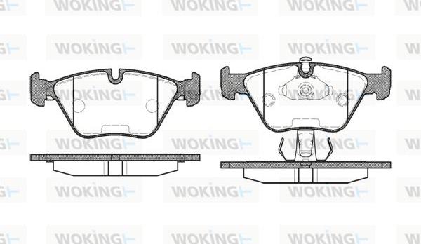 Woking P3703.25 - Гальмівні колодки, дискові гальма avtolavka.club