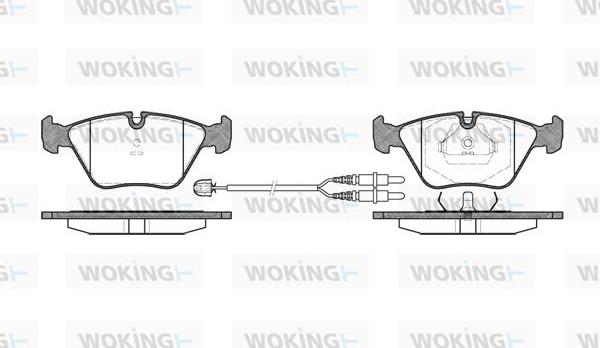 Woking P3703.22 - Гальмівні колодки, дискові гальма avtolavka.club