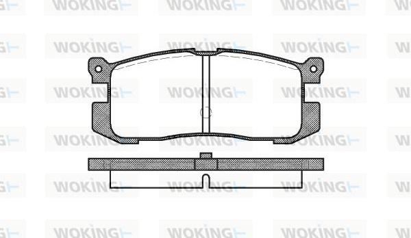 Woking P3723.00 - Гальмівні колодки, дискові гальма avtolavka.club