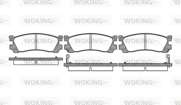 Woking P2993.02 - Гальмівні колодки, дискові гальма avtolavka.club