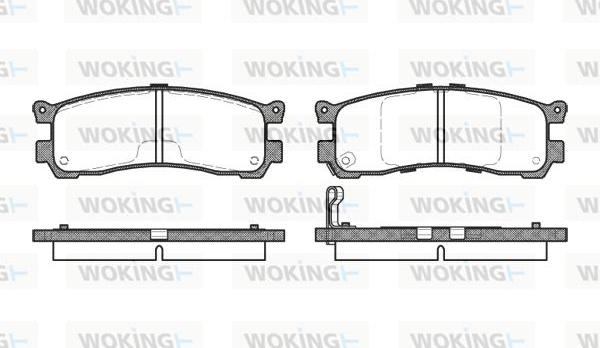 Woking P2993.21 - Гальмівні колодки, дискові гальма avtolavka.club