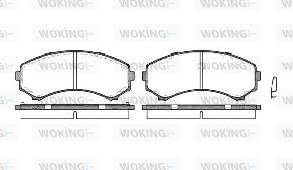 Woking P2963.00 - Гальмівні колодки, дискові гальма avtolavka.club