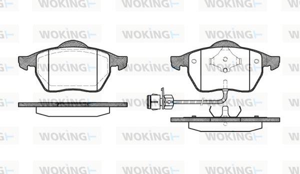 Woking P2903.02 - Гальмівні колодки, дискові гальма avtolavka.club