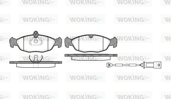 Woking P2933.02 - Гальмівні колодки, дискові гальма avtolavka.club