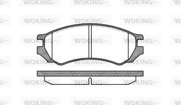 Woking P2443.00 - Гальмівні колодки, дискові гальма avtolavka.club