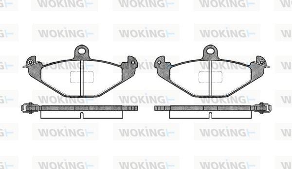 Woking P2453.00 - Гальмівні колодки, дискові гальма avtolavka.club