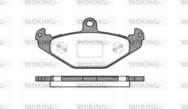 Woking P2453.20 - Гальмівні колодки, дискові гальма avtolavka.club