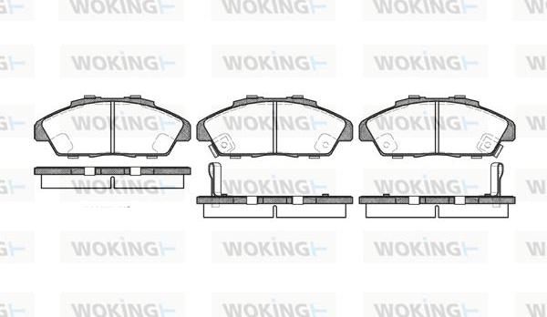 Woking P2413.02 - Гальмівні колодки, дискові гальма avtolavka.club