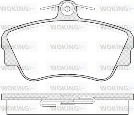 Woking P2093.00 - Гальмівні колодки, дискові гальма avtolavka.club