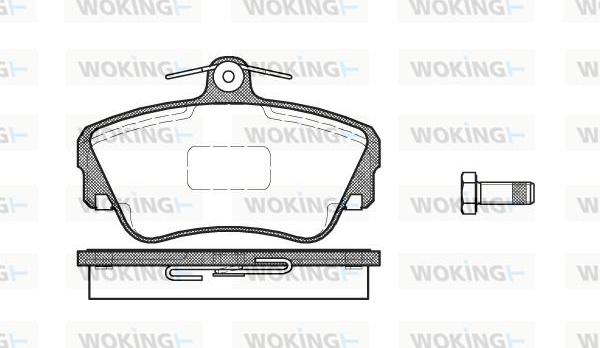 Woking P2093.10 - Гальмівні колодки, дискові гальма avtolavka.club