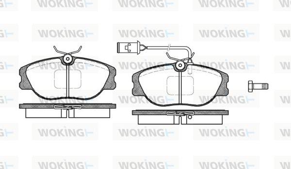 Woking P2053.02 - Гальмівні колодки, дискові гальма avtolavka.club