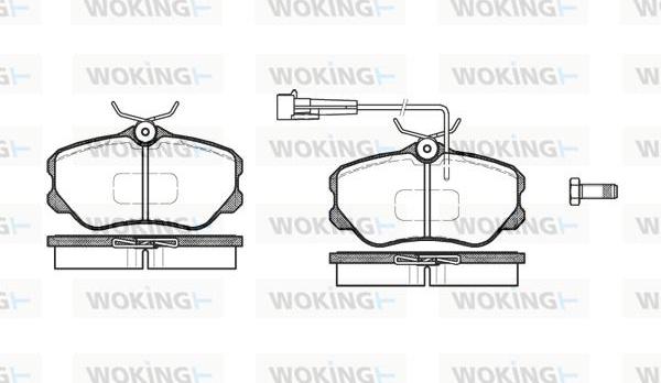 Woking P2033.02 - Гальмівні колодки, дискові гальма avtolavka.club