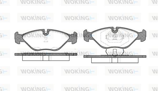 Woking P2193.00 - Гальмівні колодки, дискові гальма avtolavka.club