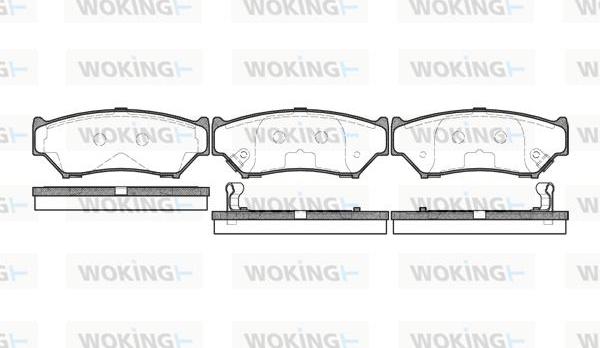 Woking P2893.12 - Гальмівні колодки, дискові гальма avtolavka.club