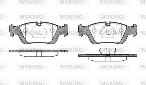 Woking P2843.00 - Гальмівні колодки, дискові гальма avtolavka.club