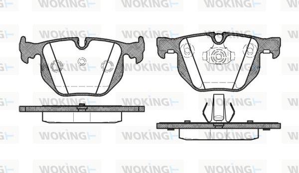 Woking P2813.40 - Гальмівні колодки, дискові гальма avtolavka.club