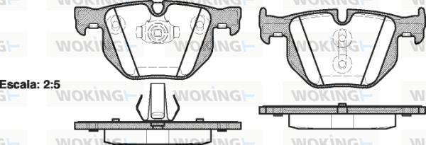 Woking P2813.61 - Гальмівні колодки, дискові гальма avtolavka.club