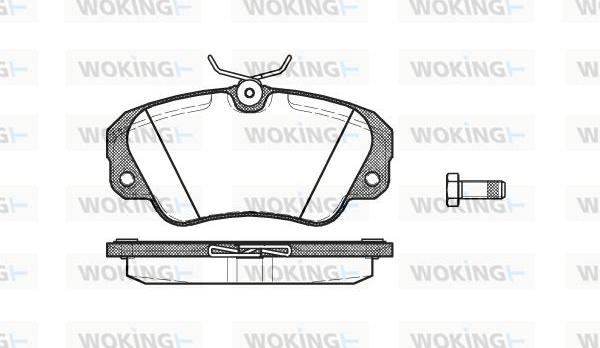 Woking P2823.00 - Гальмівні колодки, дискові гальма avtolavka.club