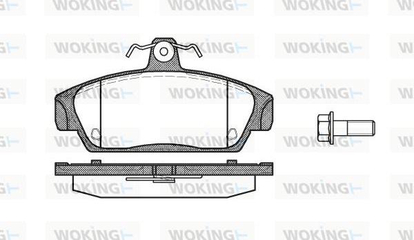 Woking P2363.00 - Гальмівні колодки, дискові гальма avtolavka.club