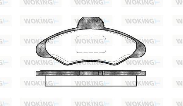 Woking P2313.00 - Гальмівні колодки, дискові гальма avtolavka.club