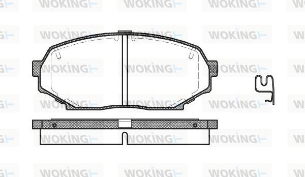 Woking P2383.12 - Гальмівні колодки, дискові гальма avtolavka.club