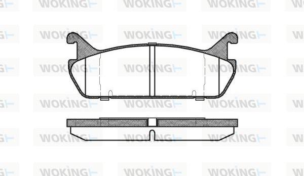 Woking P2293.00 - Гальмівні колодки, дискові гальма avtolavka.club