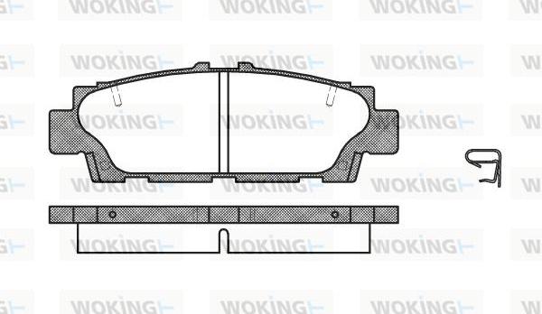 Woking P2763.00 - Гальмівні колодки, дискові гальма avtolavka.club