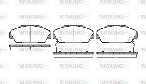 Woking P2713.02 - Гальмівні колодки, дискові гальма avtolavka.club