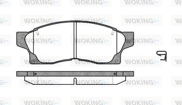 Woking P2773.00 - Гальмівні колодки, дискові гальма avtolavka.club