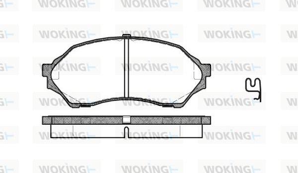 Woking P7993.00 - Гальмівні колодки, дискові гальма avtolavka.club