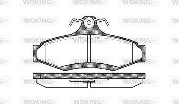 Woking P7463.10 - Гальмівні колодки, дискові гальма avtolavka.club