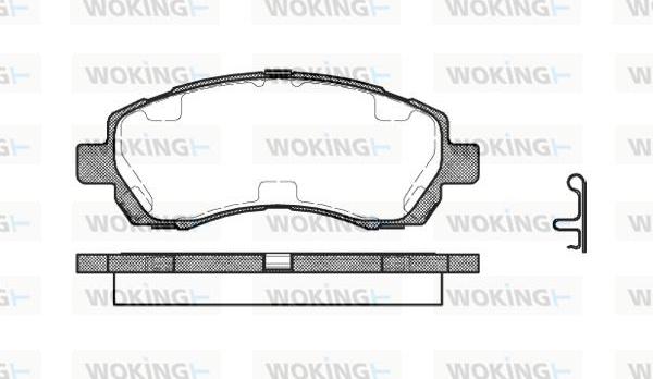 Woking P7473.02 - Гальмівні колодки, дискові гальма avtolavka.club