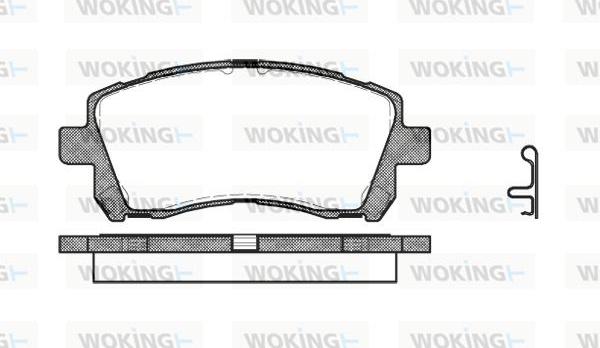 Woking P7553.02 - Гальмівні колодки, дискові гальма avtolavka.club