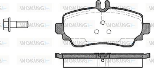 Woking P7503.00 - Гальмівні колодки, дискові гальма avtolavka.club