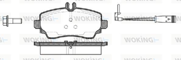 Woking P7503.22 - Гальмівні колодки, дискові гальма avtolavka.club