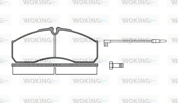 Woking P7513.12 - Гальмівні колодки, дискові гальма avtolavka.club