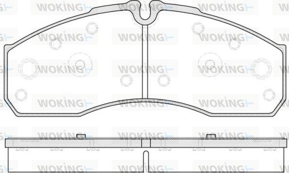 Woking P7513.30 - Гальмівні колодки, дискові гальма avtolavka.club