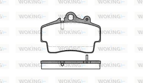 Woking P7533.00 - Гальмівні колодки, дискові гальма avtolavka.club