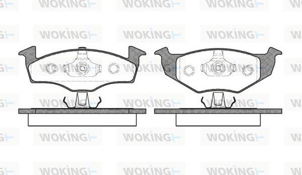 Woking P7093.00 - Гальмівні колодки, дискові гальма avtolavka.club